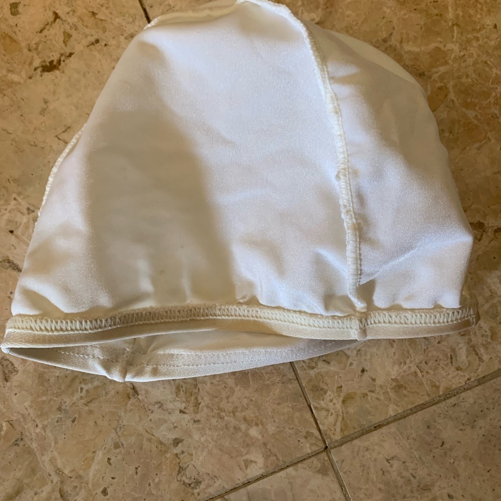 Preowned Vintage Speedo Fabric Off White Swim Cap One… Gem